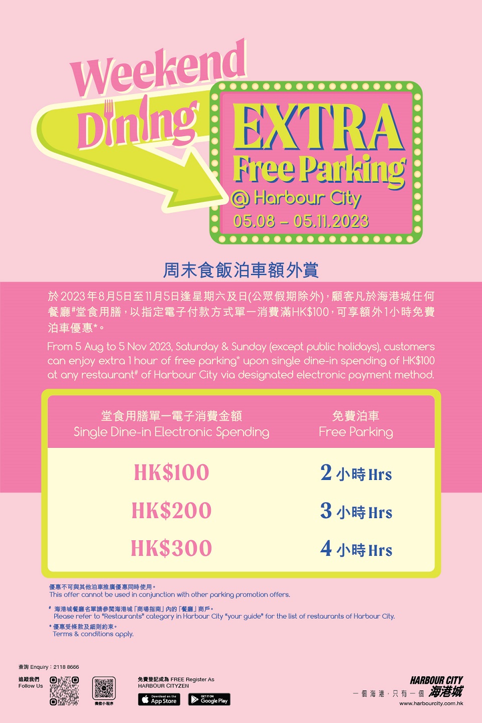海港城 Harbour City 最新免費泊車優惠