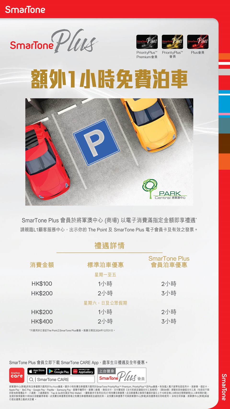 將軍澳中心 免費泊車優惠