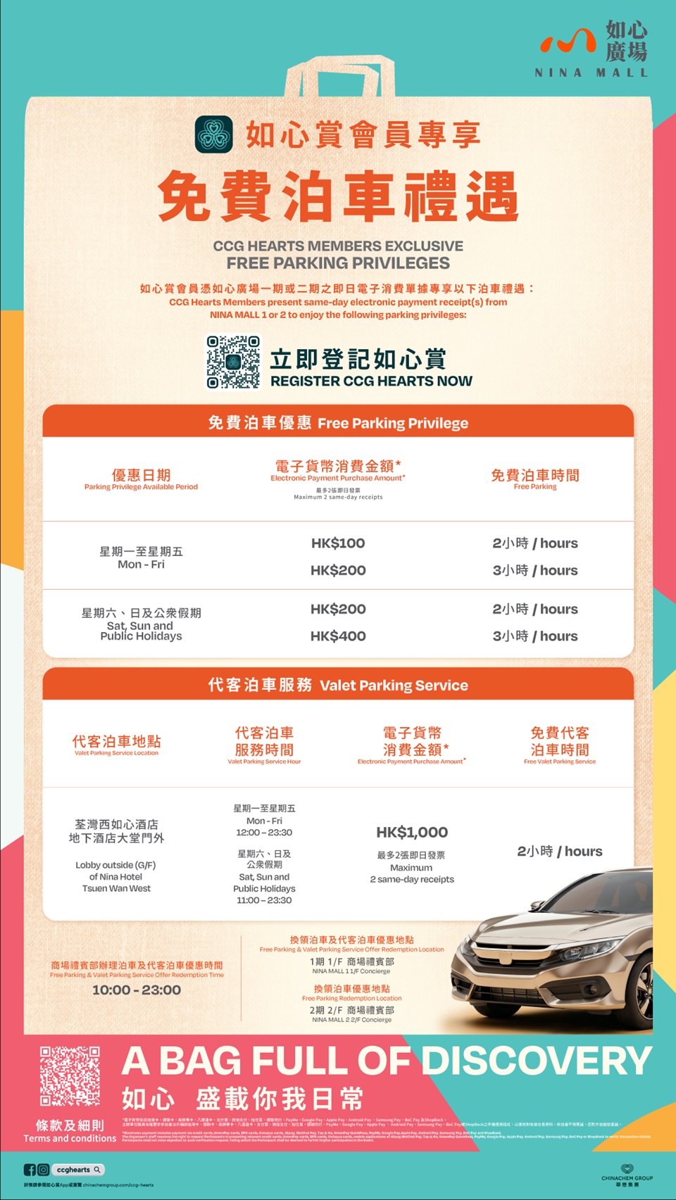 如心廣場免費泊車優惠