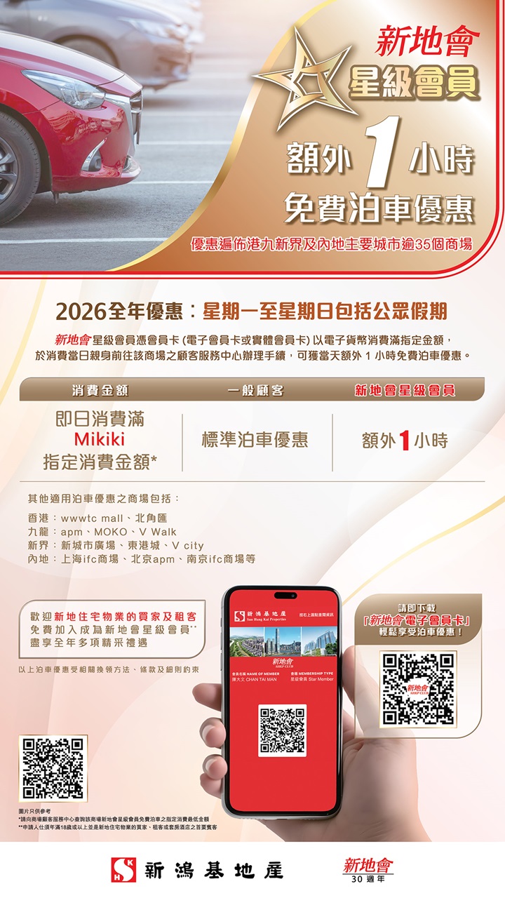 Mikiki 免費泊車
